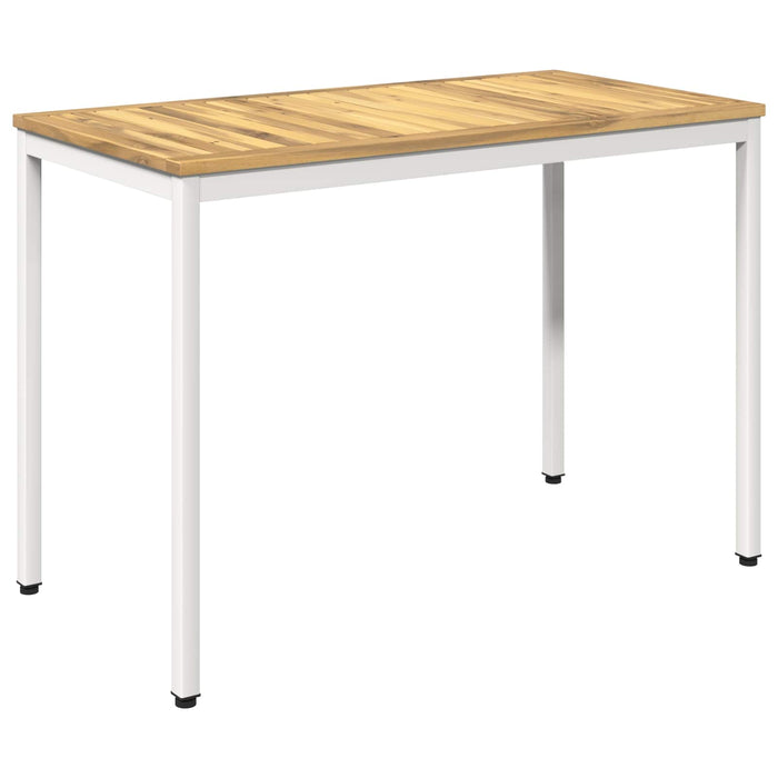 Masă de cină pentru grădină Alb 108,5 x 55 x 75 cm WALTI