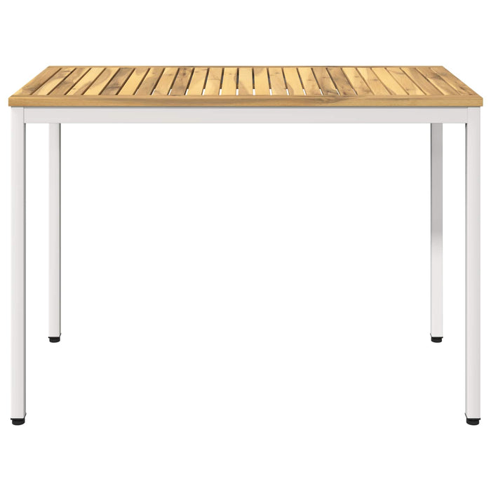 Masă de cină pentru grădină Alb 108,5 x 55 x 75 cm WALTI
