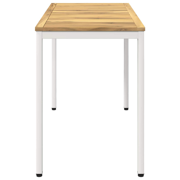 Masă de cină pentru grădină Alb 108,5 x 55 x 75 cm WALTI