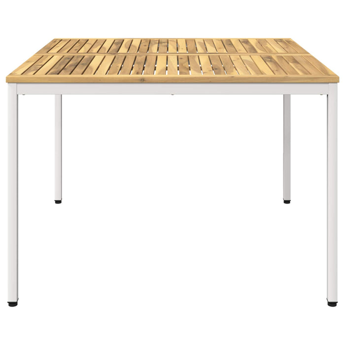 Masă de cină pentru grădină Alb 110 x 108,5 x 75 cm WALTI