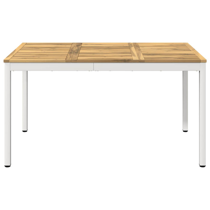 Masă de cină pentru grădină Alb 141 x 80,5 x 75 cm WALTI