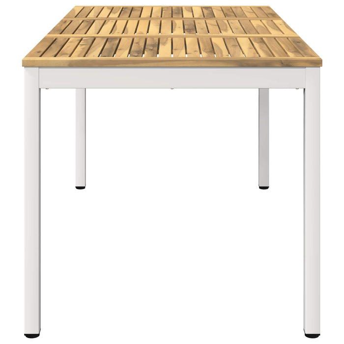 Masă de cină pentru grădină Alb 141 x 80,5 x 75 cm WALTI