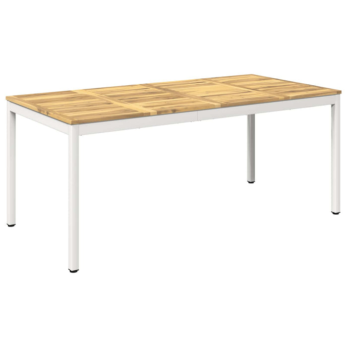 Masă de cină pentru grădină Alb 147 x 88,5 x 75 cm WALTI