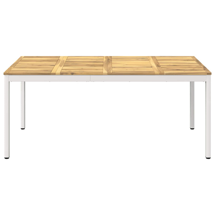 Masă de cină pentru grădină Alb 180 x 88,5 x 75 cm WALTI