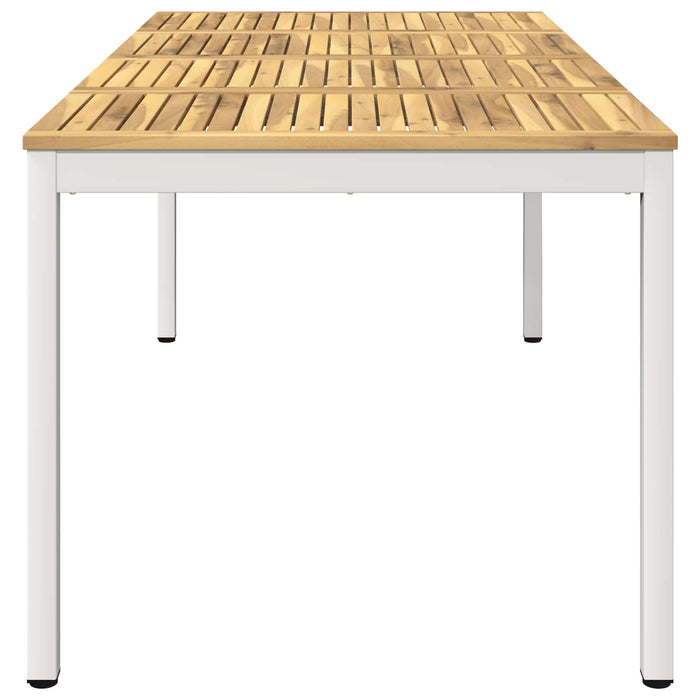 Masă de cină pentru grădină Alb 180 x 88,5 x 75 cm WALTI