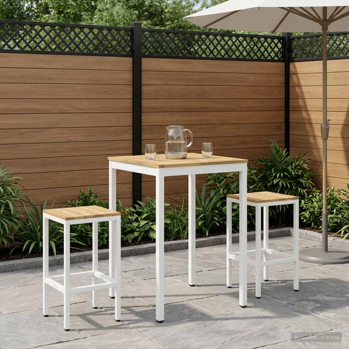 Masă de Bar în Grădină Alb 70 x 68,5 x 105 cm - WALTI WALTI