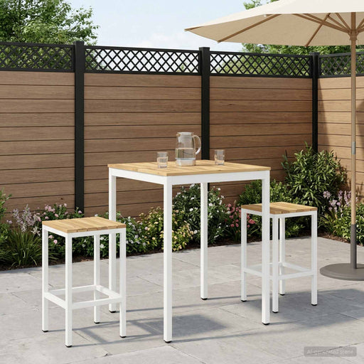 Masă de Bar în Grădină Alb 80 x 80,5 x 105 cm - WALTI WALTI