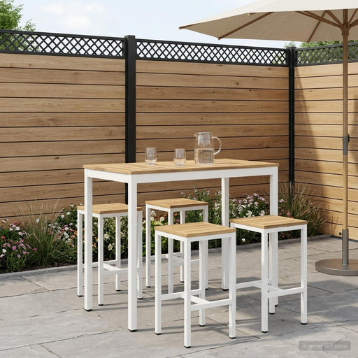 Masă de Bar în Grădină Alb 108,5 x 55 x 105 cm - WALTI WALTI