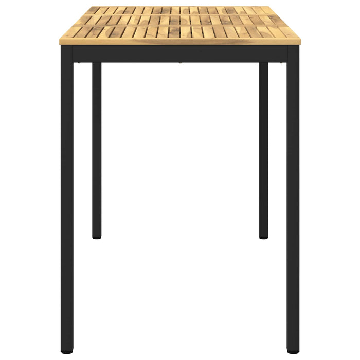 Masă de Bar în Grădină Alb și negru 141 x 80,5 x 105 cm WALTI