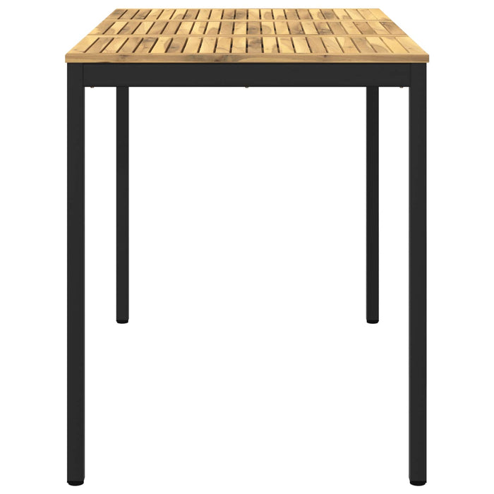 Masă de Bar în Grădină Alb și negru 147 x 88,5 x 105 cm WALTI