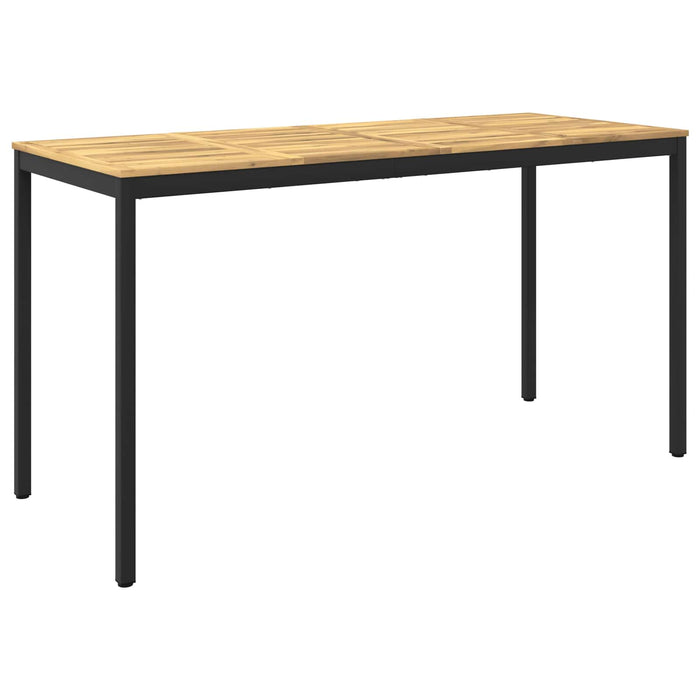 Masă de Bar în Grădină Alb și negru 196 x 80,5 x 105 cm WALTI