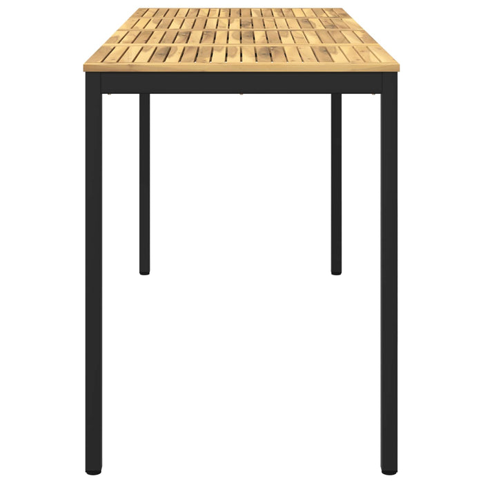 Masă de Bar în Grădină Alb și negru 196 x 80,5 x 105 cm WALTI