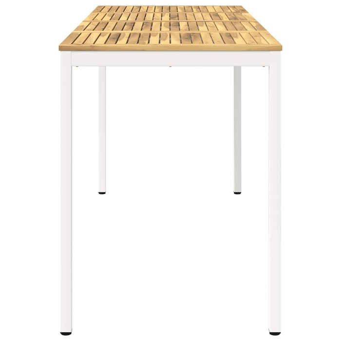 Masă de Bar în Grădină Alb 196 x 80,5 x 105 cm WALTI