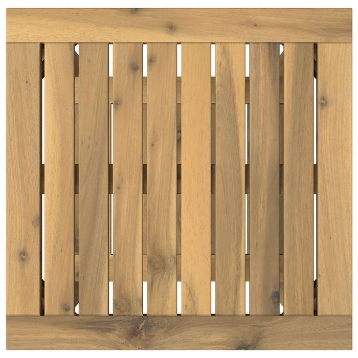Masă de cafea Alb spală 40,5 x 40 x 45 cm Lemn Solid de Acacia WALTI