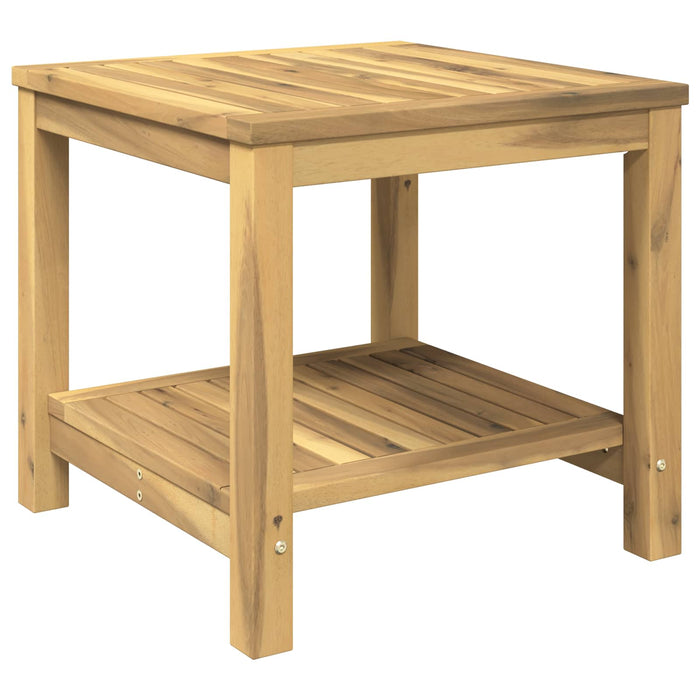 Masă de cafea Alb spală 48,5 x 49 x 45 cm Lemn Solid de Acacia WALTI