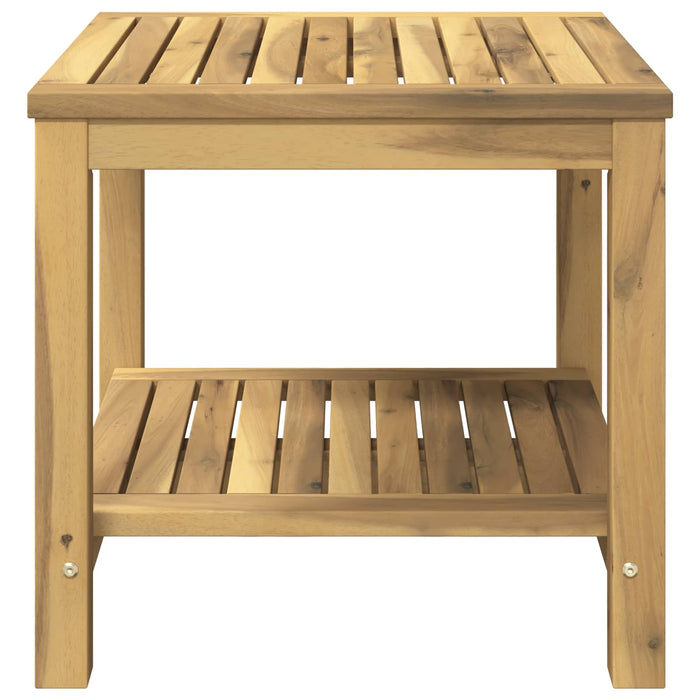 Masă de cafea Alb spală 48,5 x 49 x 45 cm Lemn Solid de Acacia WALTI