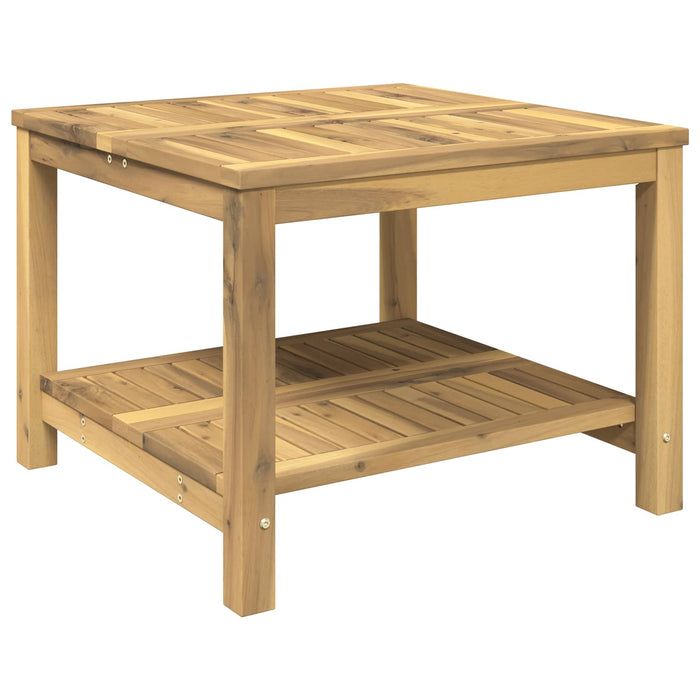 Masă de cafea Alb spală 60,5 x 60 x 45 cm Lemn Solid de Acacia - WALTI WALTI
