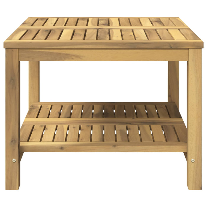 Masă de cafea Alb spală 60,5 x 60 x 45 cm Lemn Solid de Acacia - WALTI WALTI