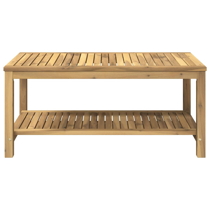 Masă de cafea Alb spală 100,5 x 49 x 45 cm Lemn Solid de Acacia - WALTI WALTI