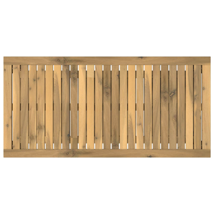 Masă de cafea Alb spală 100,5 x 49 x 45 cm Lemn Solid de Acacia - WALTI WALTI
