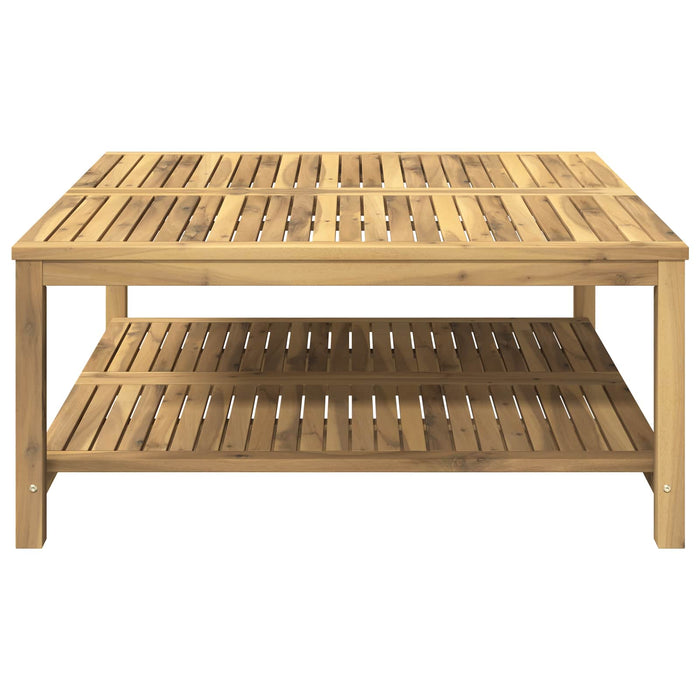Masă de cafea Alb spală 100,5 x 98 x 45 cm Lemn Solid de Acacia WALTI