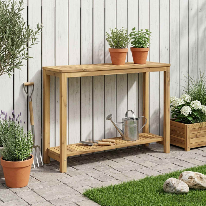 Masă de consolă pentru grădină Alb spală 108,5 x 35 x 75 cm WALTI