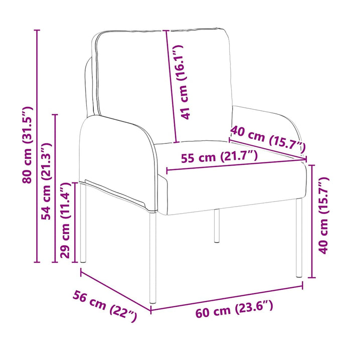 Canapele cu pernă 55cm Galben placaj - WALTI WALTI