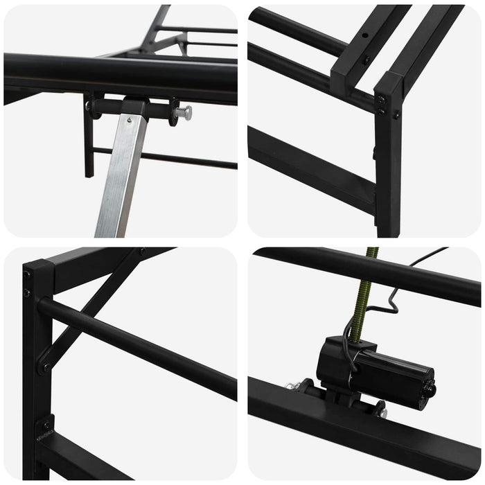 Cadru Electric Ajustabil pentru Pat Negru 80 x 200 cm Oțel WALTI