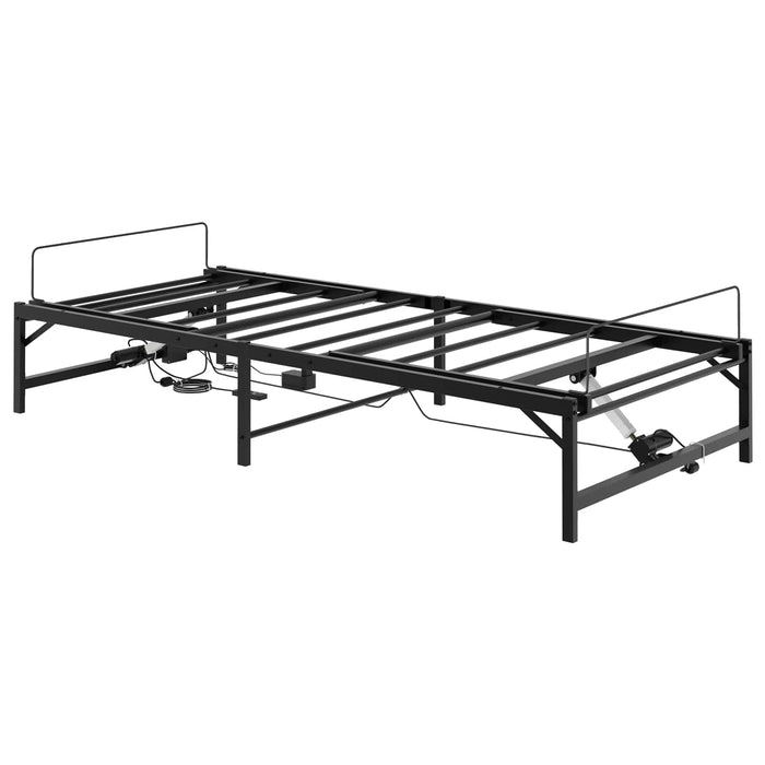 Cadru Electric Ajustabil pentru Pat Negru 90 x 200 cm Oțel WALTI