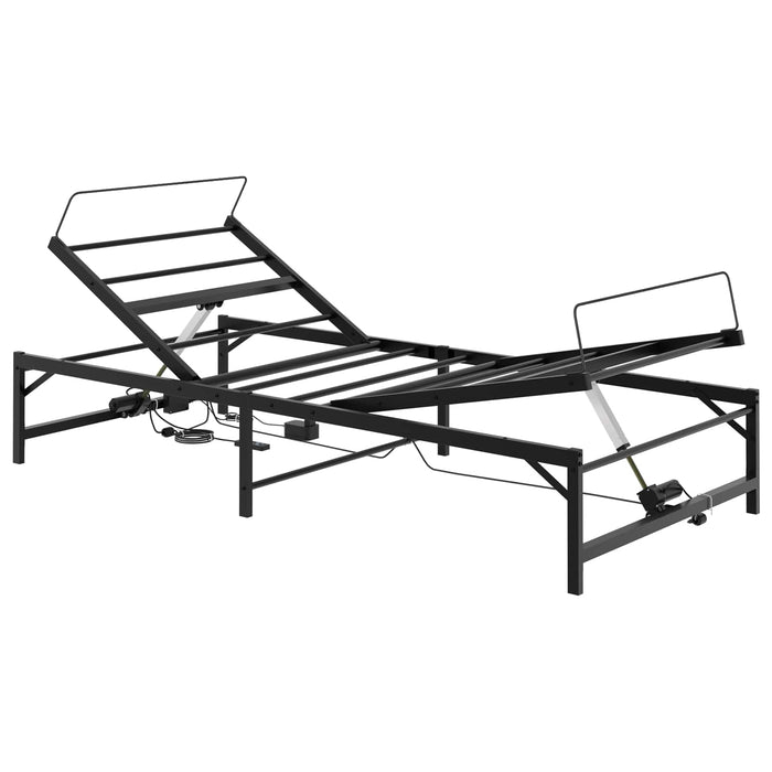 Cadru Electric Ajustabil pentru Pat Negru 100 x 190 cm Oțel WALTI