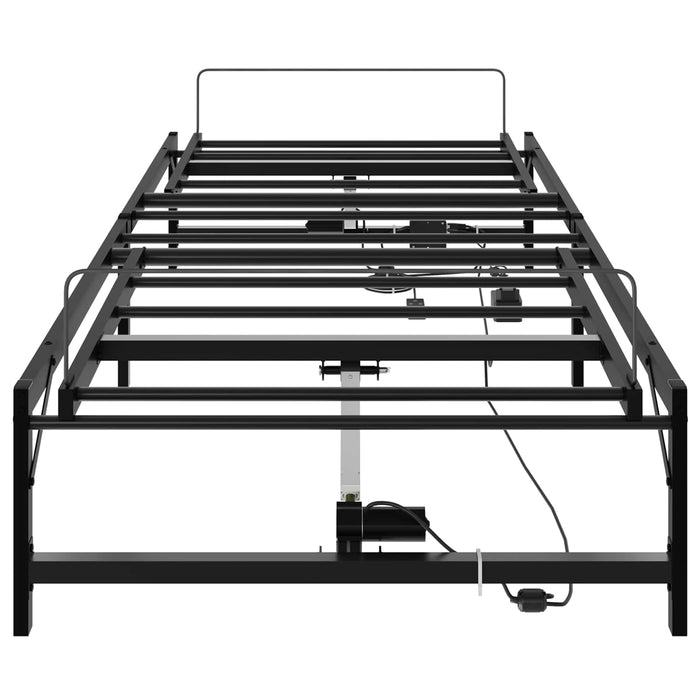 Cadru Electric Ajustabil pentru Pat Negru 107 x 203 cm Oțel WALTI
