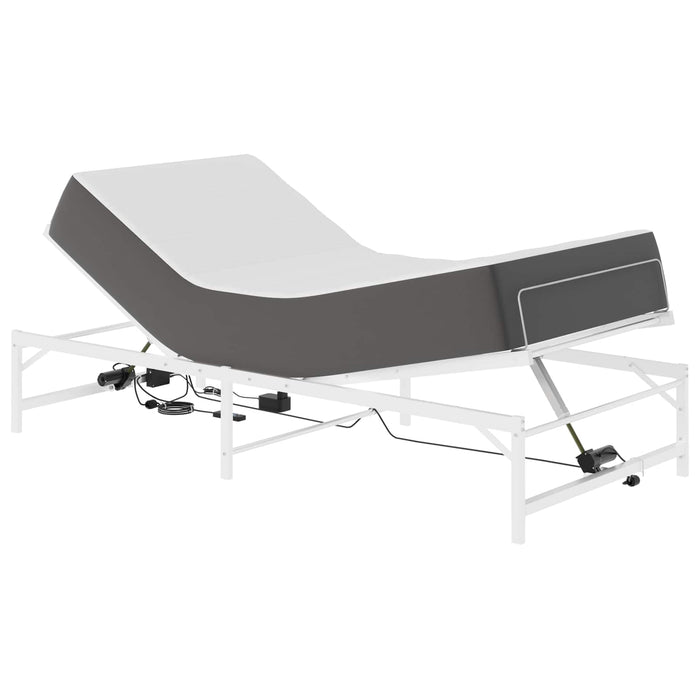 Cadru Electric Ajustabil pentru Pat Alb 90 x 190 cm Oțel WALTI