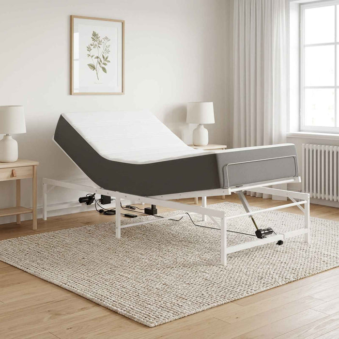Cadru Electric Ajustabil pentru Pat Alb 90 x 200 cm Oțel WALTI