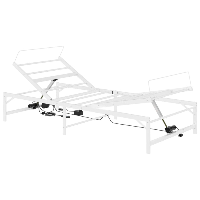 Cadru Electric Ajustabil pentru Pat Alb 90 x 200 cm Oțel WALTI