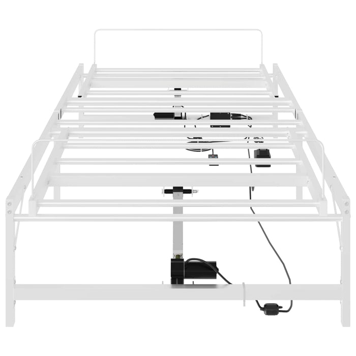 Cadru Electric Ajustabil pentru Pat Alb 100 x 190 cm Oțel WALTI