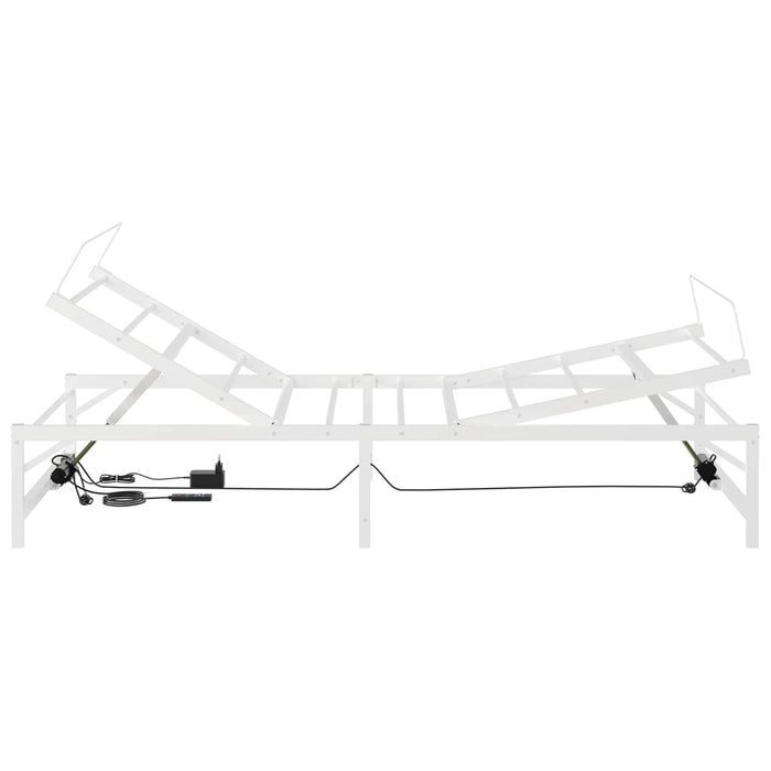Cadru Electric Ajustabil pentru Pat Alb 100 x 190 cm Oțel WALTI