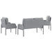 Seturi de canapele 3 pcs Gri deschis 115 x 56 x 80 cm placaj - WALTI WALTI