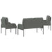 Seturi de canapele 3 pcs Gri închis 115 x 56 x 80 cm placaj - WALTI WALTI