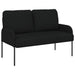 Seturi de canapele cu pernă 3 pcs Negru 115 x 56 x 80 cm placaj - WALTI WALTI
