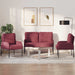 Seturi de canapele 3 pcs Roșu Vin 115 x 56 x 80 cm placaj - WALTI WALTI