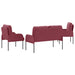 Seturi de canapele 3 pcs Roșu Vin 115 x 56 x 80 cm placaj - WALTI WALTI