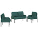 Seturi de canapele 3 pcs Verde închis 115 x 56 x 80 cm placaj - WALTI WALTI