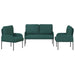 Seturi de canapele 3 pcs Verde închis 115 x 56 x 80 cm placaj - WALTI WALTI