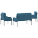 Seturi de canapele 3 pcs albastru 115 x 56 x 80 cm placaj - WALTI WALTI