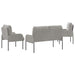 Seturi de canapele 3 pcs Gri deschis 115 x 56 x 80 cm placaj - WALTI WALTI