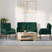 Seturi de canapele 3 pcs Verde închis 115 x 56 x 80 cm placaj - WALTI WALTI