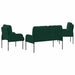 Seturi de canapele 3 pcs Verde închis 115 x 56 x 80 cm placaj - WALTI WALTI