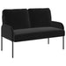 Seturi de canapele cu pernă 3 pcs Negru 115 x 56 x 80 cm placaj - WALTI WALTI