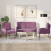 Seturi de canapele 3 pcs Violet 115 x 56 x 80 cm placaj - WALTI WALTI