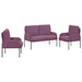 Seturi de canapele 3 pcs Violet 115 x 56 x 80 cm placaj - WALTI WALTI